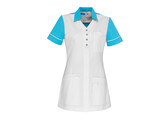 CARMEN Damesjack wit/turquoise 4XL