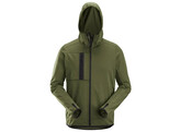 AW FZ Fleece Hoodie 8058 Khaki Groen M